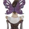 Magic  Collection~Resin Statues Amethyst Seductive Purple Butterfly Winged Fairy Statue 5.25 X 8 X 3 Inches Multicolored