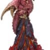 Magicun N.Giftware~Volcanic Victory Red Magma Lava Dragon Figurine, Polyresin, 25.7cm