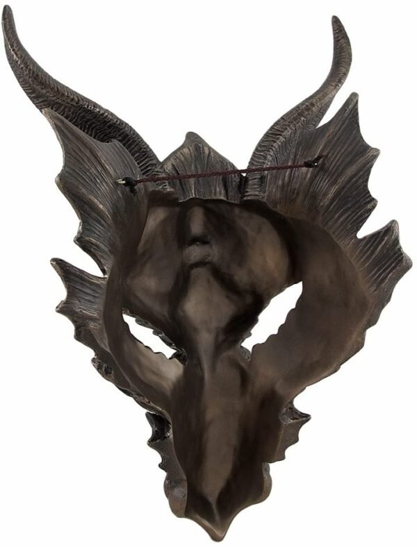 Magicun  Collection~Metallic Bronze Finish Dragon Head Wall Mask Medieval Decor