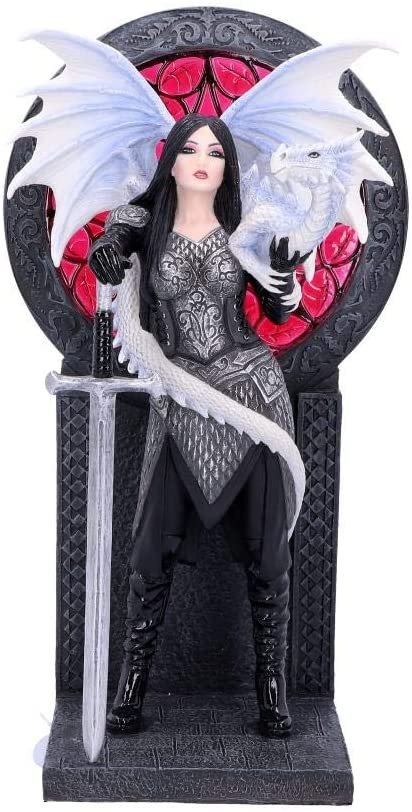 Artist Collections~ Valour 24cm Anne Stokes, Resin, Black, One Size