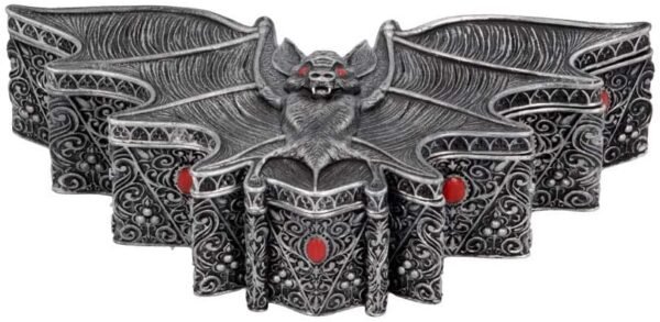 Dark Collection~B4703P9 Carpe Noctem Box 17cm, Silver, One Size