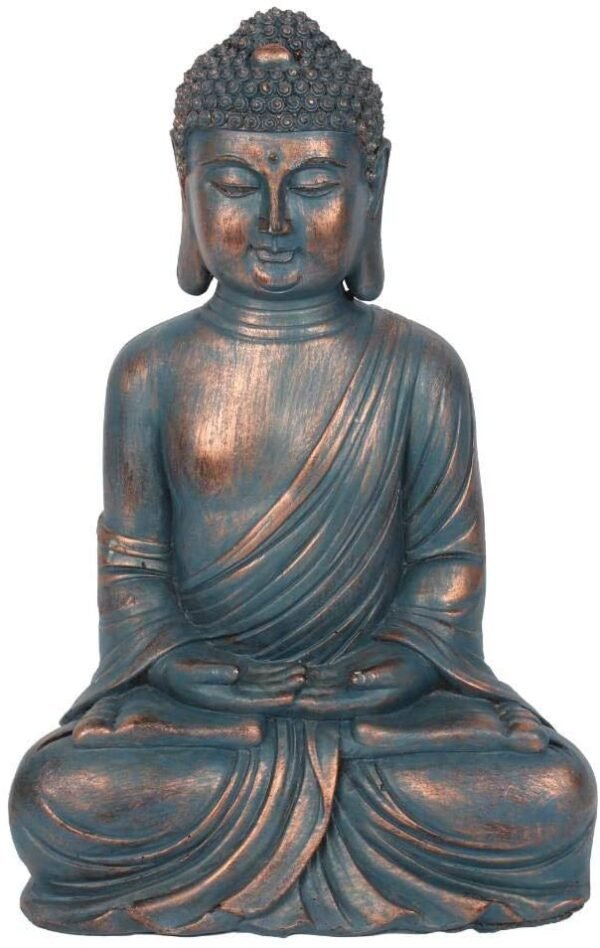 Spirit of Equinox Blue Sitting Buddha Hands On Lap
