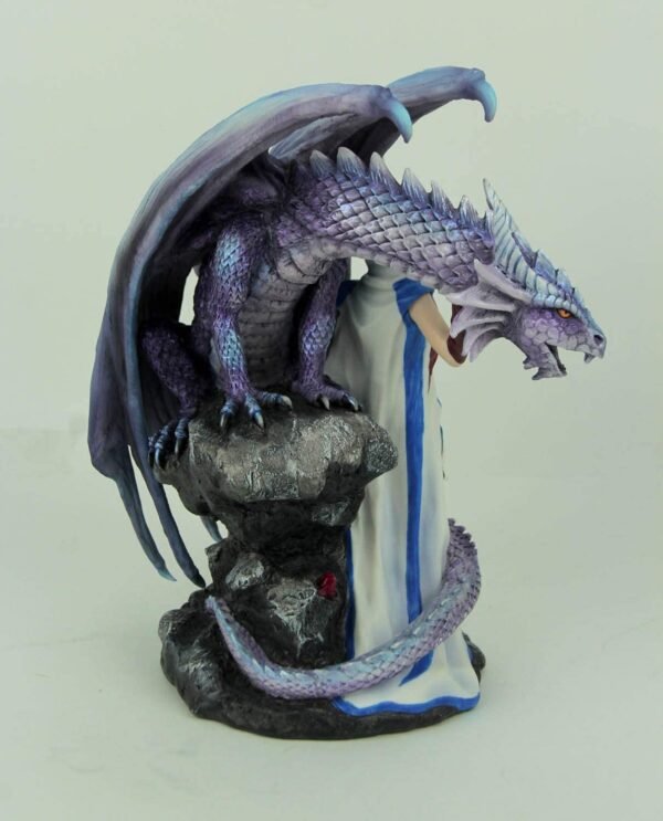 Magic  Collection~Dragon's Mage by Anne Stoke Sorceress and Dragon Statue