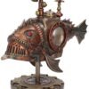Steampunk Collection~Sub Piranha Figurine 22.5cm Orange, Resin