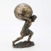 Magic  Collection~Bronzed Atlas Holding Up Celestial Sphere Statue/Storage Box