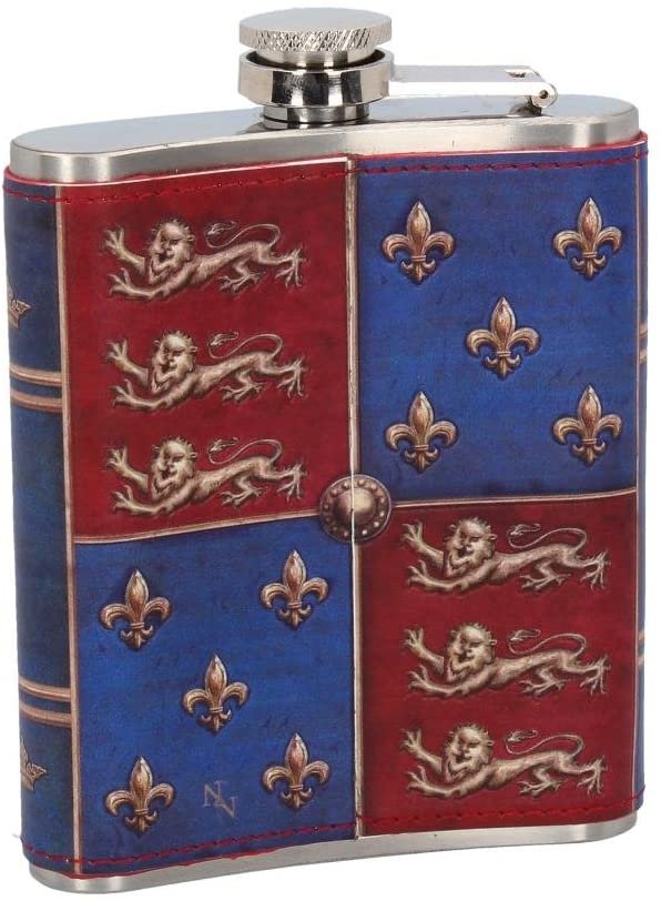 Magicun N.Giftware~Medieval Hip Flask 13cm Blue, 7cm