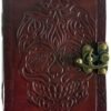 Witchcraft~Leather Journal Diary Skull Vintage Antique Handmade Notebook Sketchpad Notepad Gift for Men Women 7X5 Inches Brown