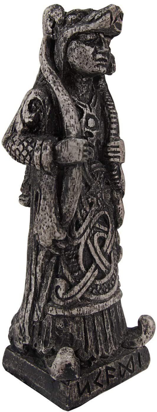 Magicun Altar~Dryad Design Skadi Figurine - Norse Goddess of Winter - Stone Finish