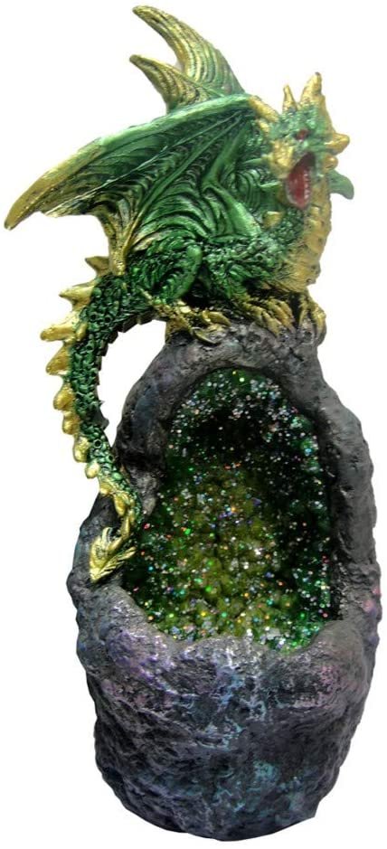 Fantasy Collection~ Emerald Crystal Guard Figurine, Green, One Size