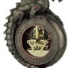 Magic  Collection~Steampunk Dragon Bronze Finish Table Clock with Moving Clockworks