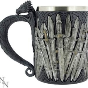 Magicun N.Giftware~Sword Tankard Mug 14cm Silver