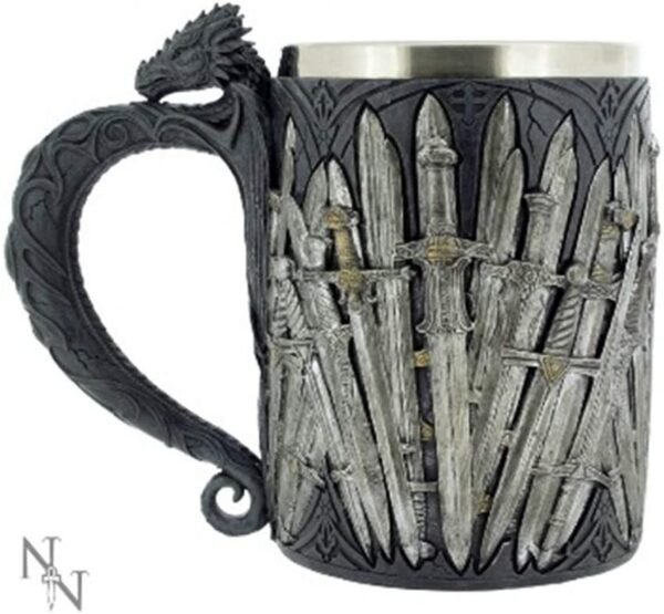 Mythology Collection~ Sword Tankard Mug 14cm Silver