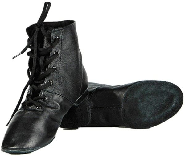 Witchcraft~Cheapdancing Men's Practice Dancing Shoes Soft Leather Flat Jazz Boots
