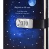Witchcraft~Starry Diary with Lock, A5 PU Leather Journal with Combination Lock Digital Password Notebook Combination Locking Journal Diary (Starry 6)