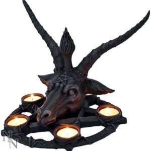 613aDm6t67L._AC_SL1000 Dark Collection~Baphomet Candle Holder 27cm
