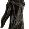 Magic  Collection~18.5 Inch Merlin Grand Wizard Dragon Crystal Ball Staff Cold Cast Resin Antique Bronze Finish Statue Home Decor