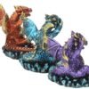 Fantasy Collection~ Three Wise Dragons Figurine 13cm Metallic Multi-coloured