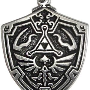 Soloman Pentant~Pewter Hylian Shield Legend of Zelda Pewter Necklace