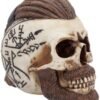 Magicun N.Giftware~Ragnar Skull 16cm Figurine Ivory, Resin