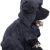Dark Collection~Canine Cloaked Grim Reaper Dog Figurine, Polyresin, Black, 17cm