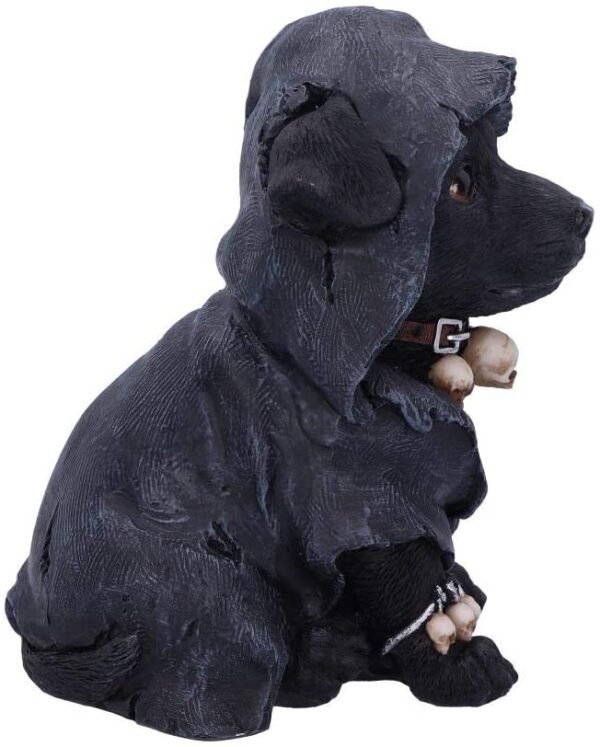 Dark Collection~Canine Cloaked Grim Reaper Dog Figurine, Polyresin, Black, 17cm