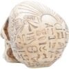 Mythology Collection~ D1979F6 Hieroglyphic Skull Figurine 16cm Ivory