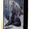 Artist Collections~ Lisa Parker Wolves Kinetic Picture 43cm, PVC Board, PS Frame, Paper, Black