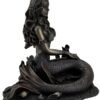 Magic  Collection~Enchanted Song Bronze Finish Mermaid Sitting On Ocean Floor Statue