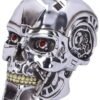 Magicun N.Giftware~T-Terminator Head Wall Plaque 16cm Silver, Polyresin, 23cm