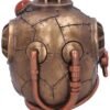 Steampunk Collection~D5064R0 Steampunk Under Pressure Modified Skull Ornament, Polyresin, Bronze, 14.8cm