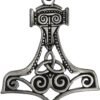 Soloman Pentant~Pewter Large Thor's Hammer Celtic Knot Mjolnir Pendant