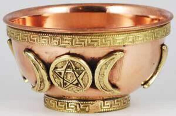 Witchcraft~3" Triple Moon Offering Bowl
