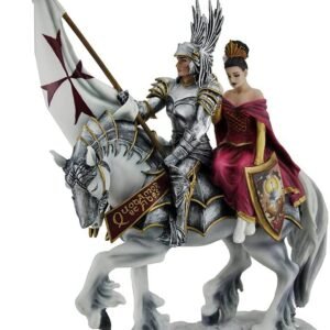 Magic  Collection~Faith by Ruth Thompson Mounted Templar Knight and Lady Statue