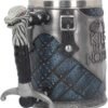 Magicun N.Giftware~B4158M8 King in The North Tankard Game of Thrones Mug 14cm Blue, Resin w/Stainless Steel Insert