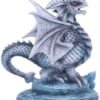 Artist Collections~ Anne Stokes Age Small Rock Dragon Figurine, Grey, One Size