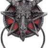 Dark Collection~B4474N9 Black Baphomet Door Knocker 20.5cm