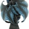Artist Collections~ Draco Candela Anne Stokes 18cm Candle Holder, Resin, Blue