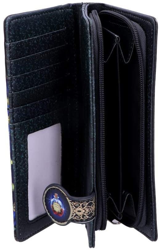 Magicun N.Giftware~Hocus Pocus Embossed Purse Lisa Parker 18.5cm, PU, Black