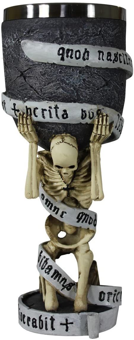 Artist Collections~ B0174A3 Truth Goblet 18.5cm White, Resin w/Stainless Steel Insert