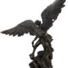 Magic  Collection~Saint Michael Slays Lucifer Bronzed Sculptured Statue 31 in.