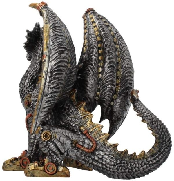 Steampunk Collection~Mechanical Protector Figurine 24cm Silver