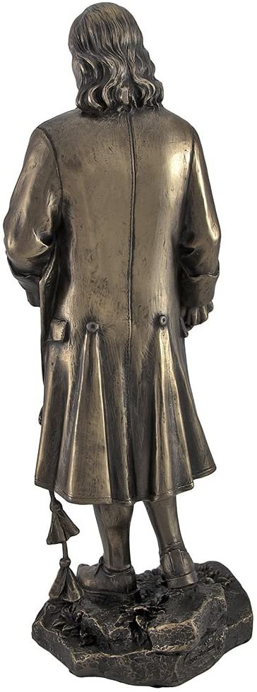 Magic  Collection~Bronzed Founding Father Benjamin Franklin Holding Kite Statue