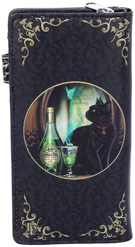 Lisa Parker Women Absinthe Black Cat Embossed Purse