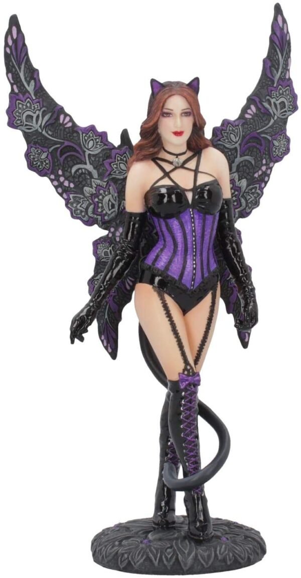 Dark Collection~B4335M8 Felina Figurine 25.5cm Black, Resin, One Size