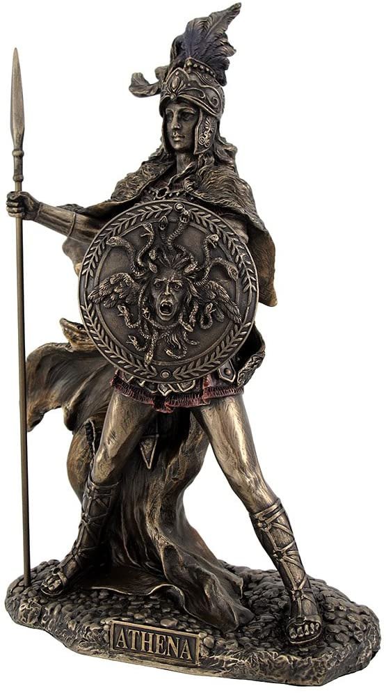 Magic  Collection~Bronzed Athena Goddess of Wisdom and War Statue