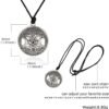 Witchcraft~MIXIA Celttic Knot Triple Moon Pentagram Pentacle Star Wicca Pendant Necklace Round Pagan Jewelry