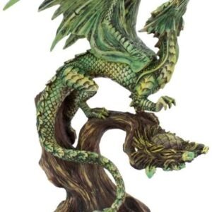 Artist Collections~ Adult Forest Dragon Anne Stokes 25.5cm Figurine, Resin, Green, One Size
