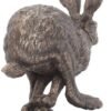 Animal Collection~ Flight Hare Figurine 21.5cm Bronze, Resin, One Size