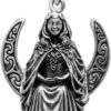 Sterling Silver Seated Moon Goddess Pendant
