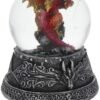 Fantasy Collection~ Enchanted Ruby Snowglobe 13cm Red